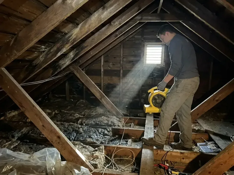 attic-water-damage-drying-proc-007 — frequently asked questions, Emergency Water Extraction & 24/7 Flood Response in Haskell…